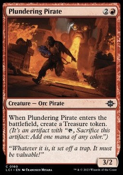 The Lost Caverns of Ixalan 0160 Plundering Pirate (Foil)