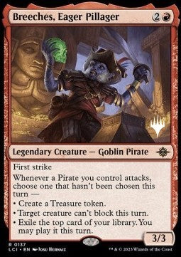 The Lost Caverns of Ixalan 0137 Breeches, Eager Pillager (Silver Stamped Foil)