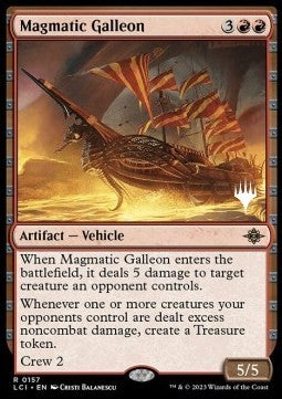 The Lost Caverns of Ixalan 0157 Magmatic Galleon (Silver Stamped Foil)