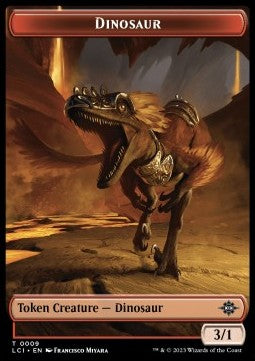 Dinosaur 0009 Lost Caverns of Ixalan Token