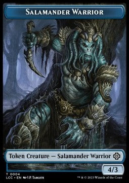 Shapeshifter 0001 Salamander Warrior 0004 Lost Caverns of Ixalan Commander Token