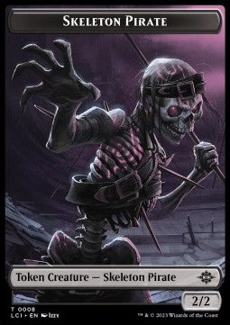 Skeleton Pirate 0008 Map 0017 Lost Caverns of Ixalan Token