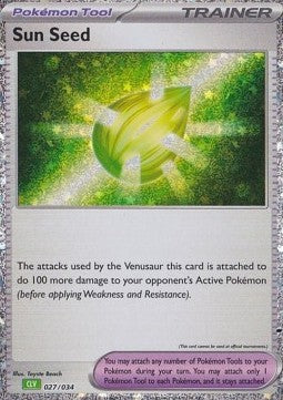 Venusaur & Lugia ex Deck CLV 027/034 Sun Seed (Holo)