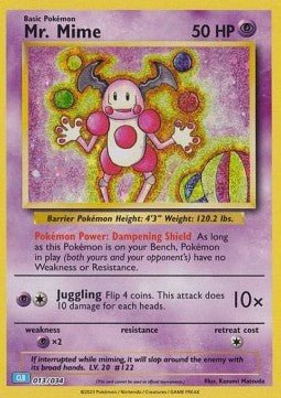 Blastoise & Suicune ex Deck CLB 013/034 Mr Mime (Holo)