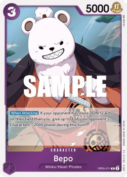 Awakening of the New Era OP05-071 Bepo (Foil)