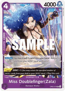 Awakening of the New Era OP05-073 Miss Doublefinger (Zala)