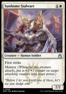 Ravnica Remastered 0028 Sunhome Stalwart