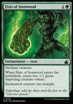 Ravnica Remastered 0139 Fists of Ironwood
