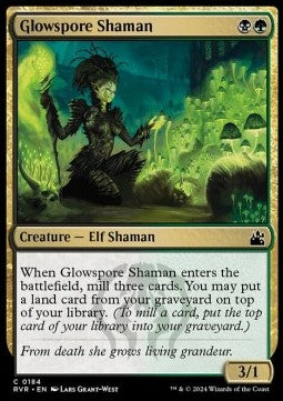 Ravnica Remastered 0184 Glowspore Shaman