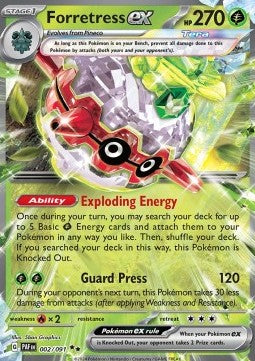 Paldean Fates 002/091 Forretress ex