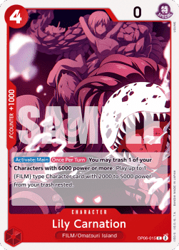 Wings of the Captain OP06-015 Lily Carnation