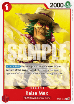 Wings of the Captain OP06-016 Raise Max