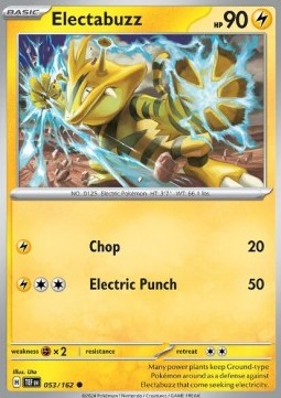 Temporal Forces 053/162 Electabuzz (Reverse Holo)