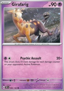 Temporal Forces 066/162 Girafarig (Reverse Holo)