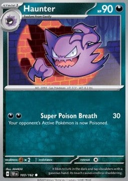 Temporal Forces 103/162 Haunter (Reverse Holo)