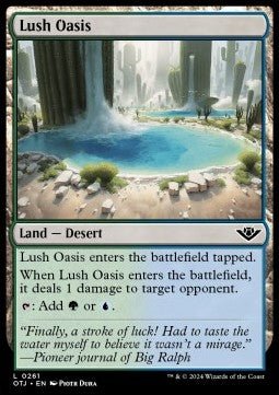 Outlaws of Thunder Junction 0261 Lush Oasis (Foil)