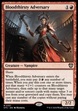 Outlaws of Thunder Junction Commander 0157 Bloodthirsty Adversary