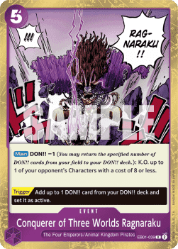 Memorial Collection EB01-039 Conquerer of Three Worlds Ragnaraku (Foil)