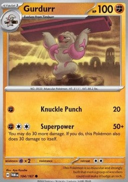 Twilight Masquerade 104/167 Gurdurr (Reverse Holo)