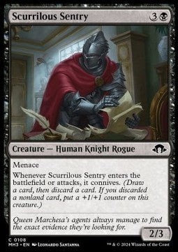 Modern Horizons 3 0108 Scurrilous Sentry (Foil)