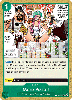 500 Years in the Future OP07-037 More Pizza!!