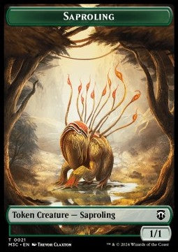 Saproling 0021 Garruk, Apex Predator Modern Horizons 3 Token