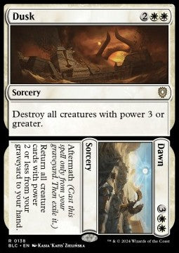 Bloomburrow Commander 0138 Dusk//Dawn