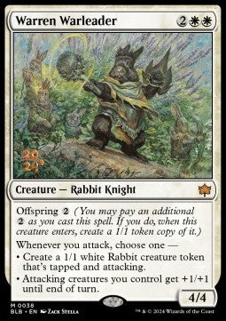 Bloomburrow 0038 Warren Warleader (Date Stamped Foil)