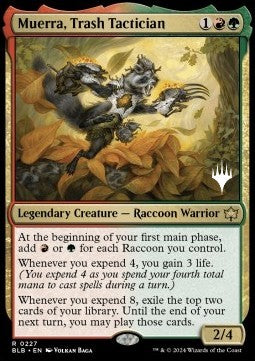 Bloomburrow 0227 Muerra, Trash Tactician (Silver Stamped)