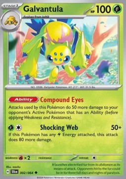 Shrouded Fable 002/064 Galvantula (Reverse Holo)