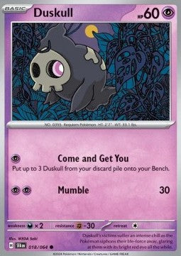 Shrouded Fable 018/064 Duskull (Reverse Holo)