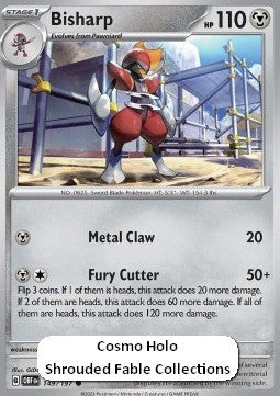 Obsidian Flames 149/197 Bisharp (Cosmos Holo)