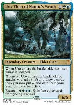 MTG Mystery Booster 2 0093 Uro, Titan of Nature's Wrath