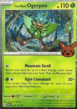 Trick or Trade 2024 TWM024 Teal Mask Ogerpon (Holo)