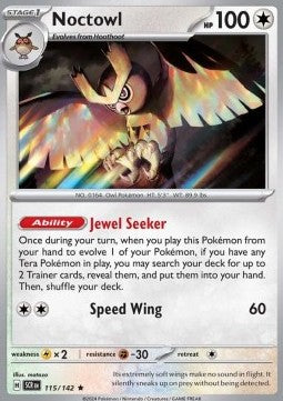 Stellar Crown 115/142 Noctowl (Holo)