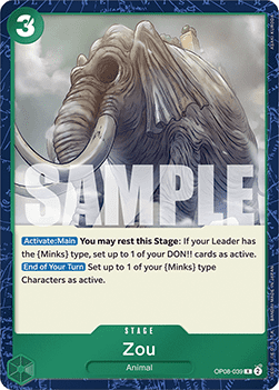 Two Legends OP08-039 Zou (Foil)