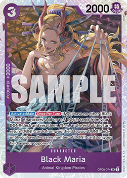 Two Legends OP08-074 Black Maria (Foil)