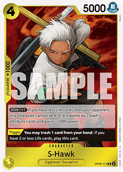 Two Legends OP08-114 S-Hawk (Foil)