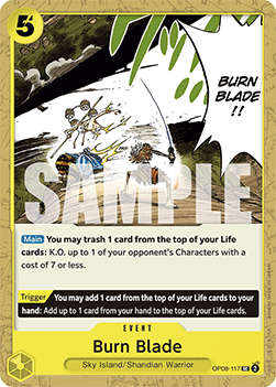 Two Legends OP08-117 Burn Blade