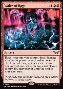 Duskmourn House of Horror 0165 Waltz of Rage (Silver Stamped Foil)