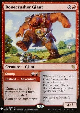 The List - Throne of Eldraine 115/269 Bonecrusher Giant//Stomp