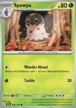 Surging Sparks 006/191 Spewpa (Reverse Holo)