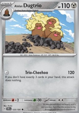 Surging Sparks 123/191 Alolan Dugtrio