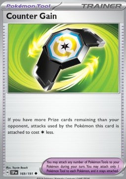 Surging Sparks 169/191 Counter Gain (Reverse Holo)