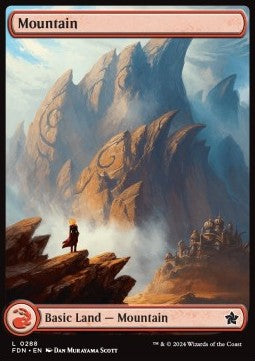 Magic the Gathering Foundations 0288 Mountain (Foil)