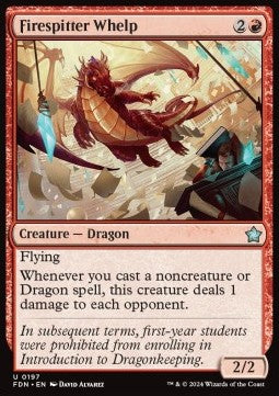 Magic the Gathering Foundations 0197 Firespitter Whelp