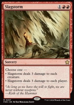 Magic the Gathering Foundations 0207 Slagstorm