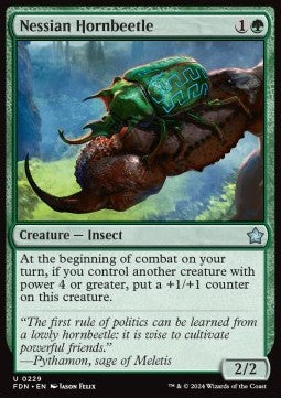 Magic the Gathering Foundations 0229 Nessian Hornbeetle