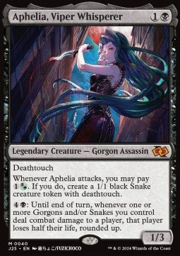 MTG Foundations Jumpstart 0040 Aphelia, Viper Whisperer