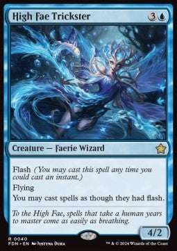 Magic the Gathering Foundations 0040 High Fae Trickster
